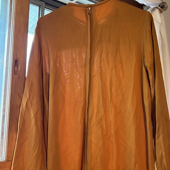 Vintage Sears Roebuck Golden Yellow MIDI Dress - Picture 3 of 6